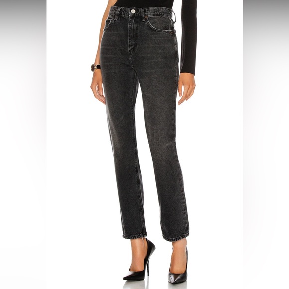 Re/Done 70s Straight Jeans in Black NWT Size 25 - Picture 10 of 11